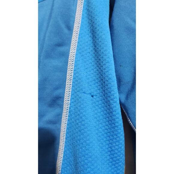 Marmot Shirt Men's Large Blue Two Tone Tech Lightweight ¼ Zip Pullover Baselayer - Picture 6 of 15